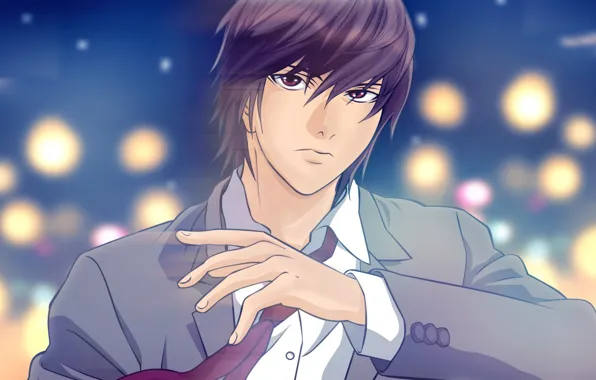 Аниме, арт, парень, Death Note