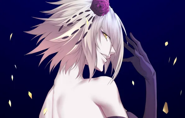Девушка, спина, аниме, арт, блондинка, Fate Grand Order, Судьба великая кампания