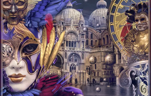 Картинка маска, Венеция, карнавал