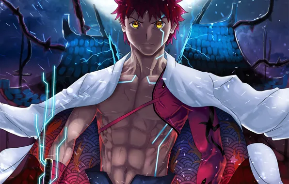 Меч, самурай, парень, Fate / Grand Order