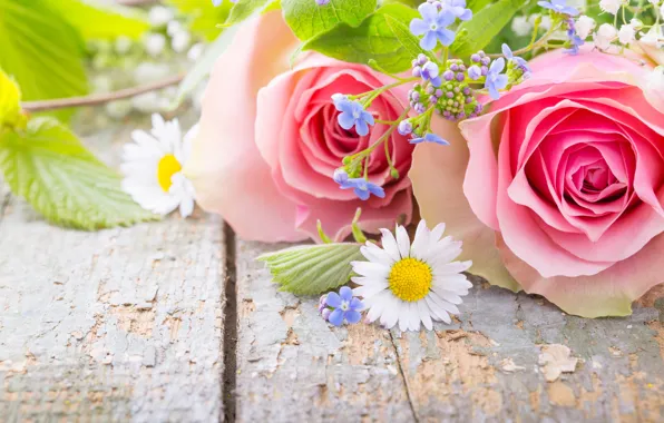 Картинка розы, лепестки, pink, flowers, romantic, roses