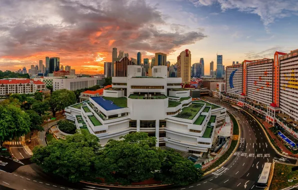 Картинка город, здания, Сингапур, Singapore
