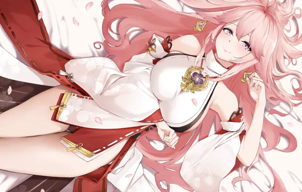 Gadis kawaii, dampak genshin, yae miko genshin impact