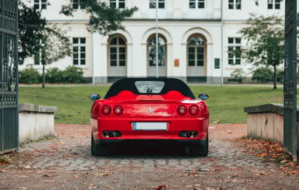 Картинка Ferrari, rear, 550, Ferrari 550 Barchetta Pininfarina