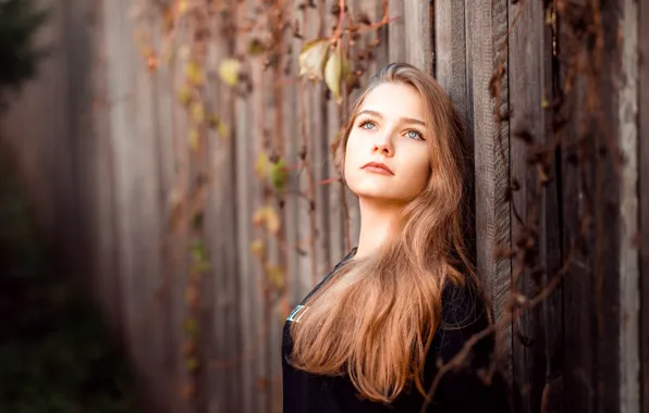 Портрет, губки, рыжеволосая, Ксения, фотограф Сергей Сергеев