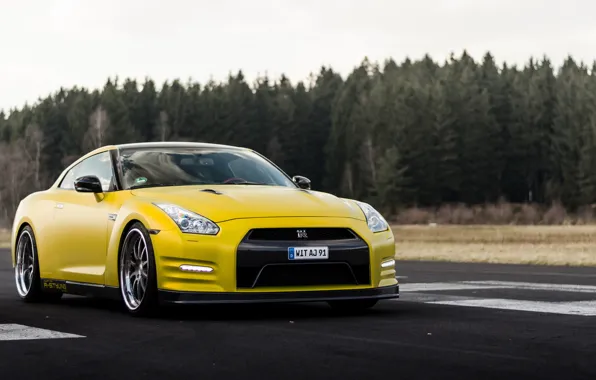 Картинка GTR, Nissan, Wheels, Strasse