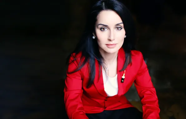 Красный, Костюм, Глаза, Тина Канделаки, Tina Kandelaki