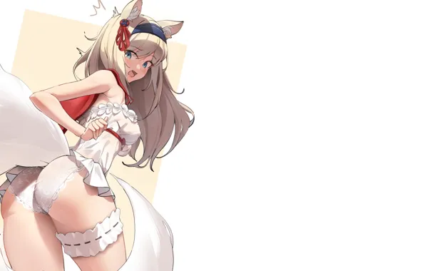 Sexy, ass, Anime, fox, boobs, blonde, butt, breasts
