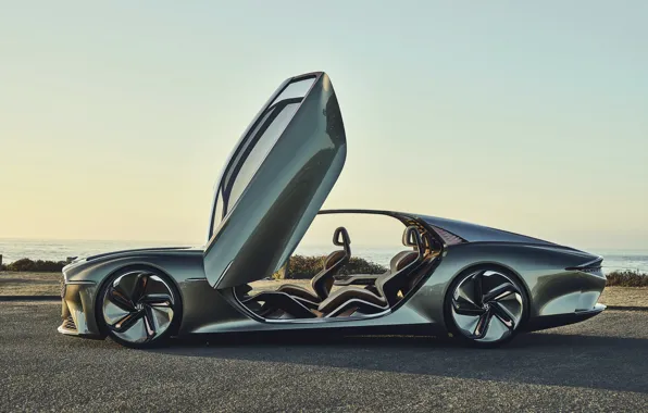 Купе, Bentley, двери, салон, concept car, 2019, EXP 100 GT