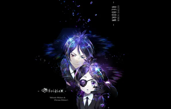 Аниме, арт, двое, Katekyo Hitman Reborn!