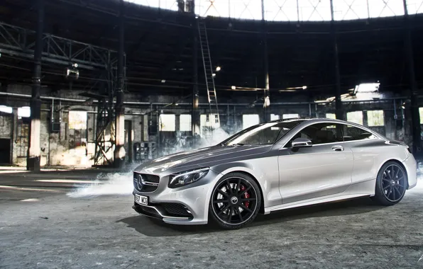 Картинка Mercedes-Benz, Car, AMG, Coupe, Smoke, Class, Premium, S63