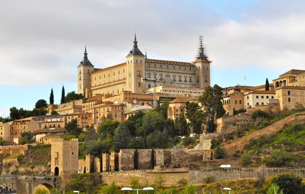Замок, Испания, Spain, Castles, Alcazar Toledo