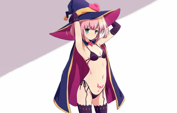 Girl, sexy, lingerie, bra, panties, boobs, anime, beautiful