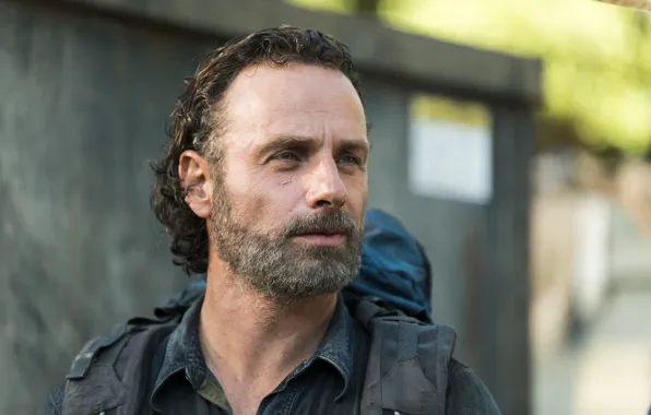 Лицо, The Walking Dead, Andrew Lincoln, Rick, Season 7