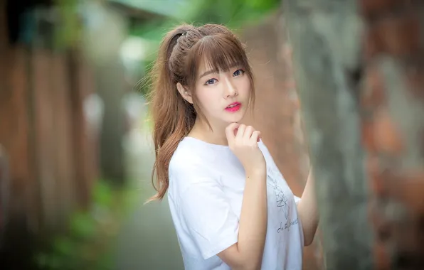 Девушка, азиатка, милашка