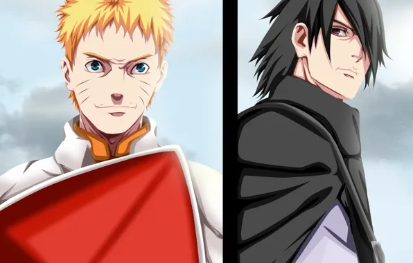 Парни, Наруто, Naruto, Саске Учиха, Наруто Узумаки