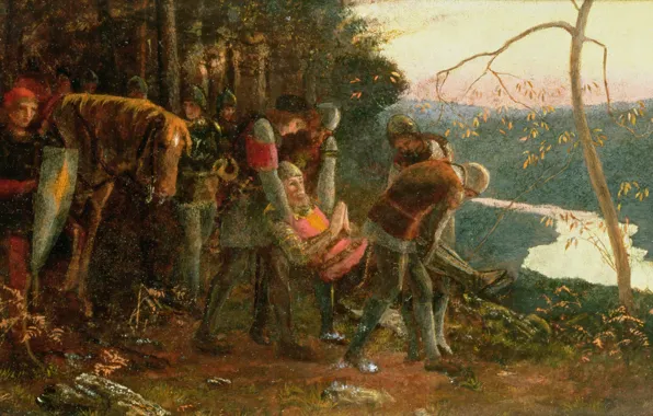 Картинка Артур Хьюз, первая версия, Рыцарь Солнца