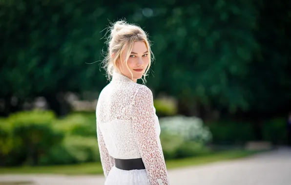 Взгляд, девушка, поза, модель, платье, Karlie Kloss