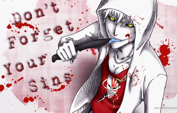 Bleach, art, пустой, hollow, kurosaki_ichigo