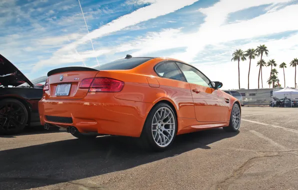 Car, BMW, line, tuning, power, orange, rock park edition