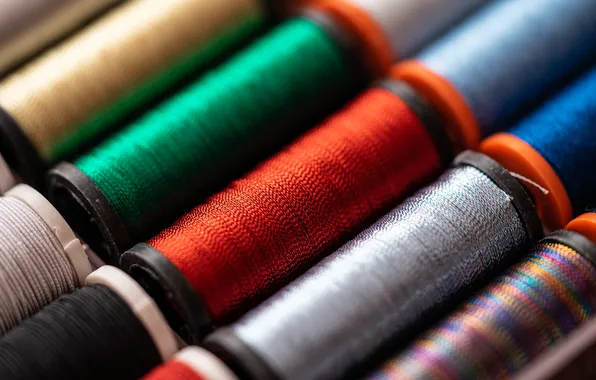 Colors, red, threads