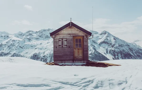 Cabin, isolated, mountain refuge