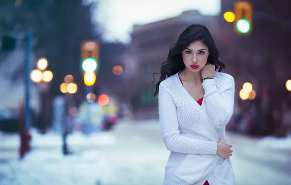 Картинка Canada, Model, White, View, Jacket, Winnipeg, Kallie