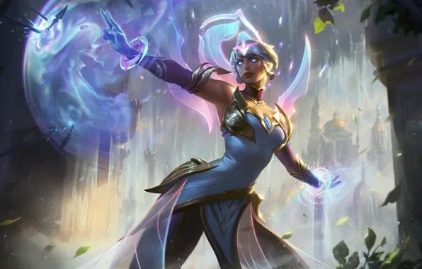 Девушка, магия, Karma, League Of Legends