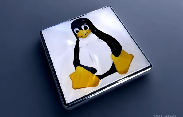 Картинка пингвин, linux, Tux