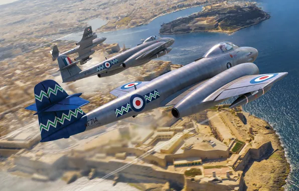 Великобритания, истребитель-перехватчик, Raf, Adam Tooby, Gloster Meteor F. Mk.8