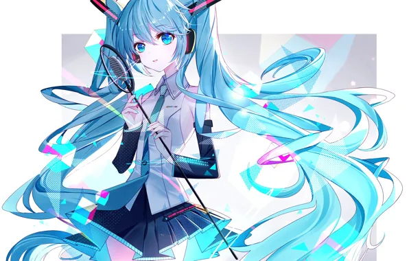 Картинка фон, vocaloid, hatsune miku, вокалоид, хатсуне мику