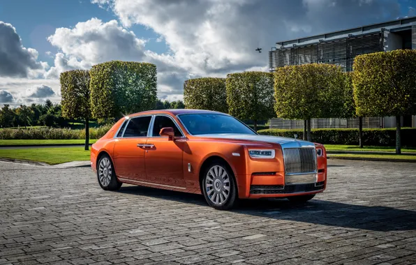 Авто, небо, солнце, Rolls-Royce, Phantom
