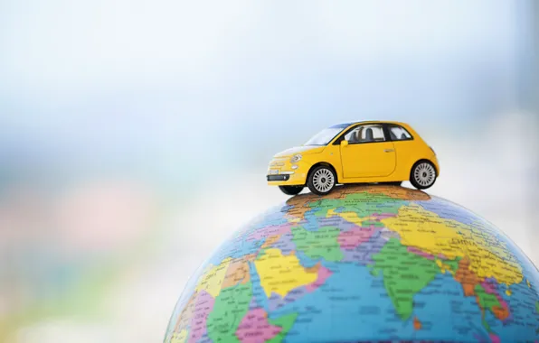 World, scene, toy car