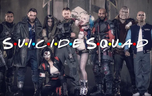 Джаред Лето, Harley Quinn, Юэль Киннаман, Марго Робби, Кара Делевинь, Suicide Squad, Джай Кортни, Отряд …