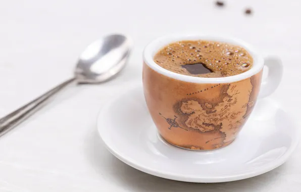 Кофе, чашка, пенка