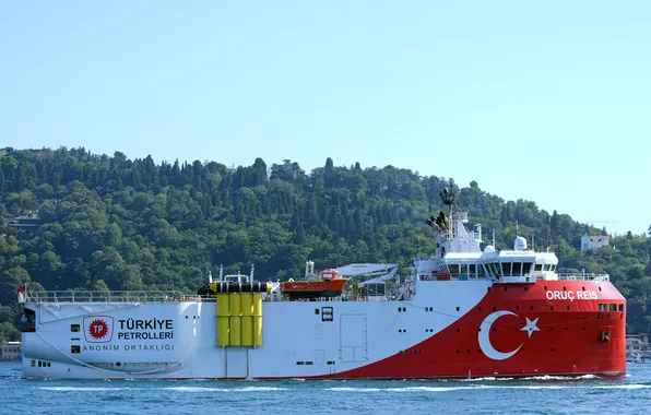 Турция, Oruç Reis, корабль сейсморазведки