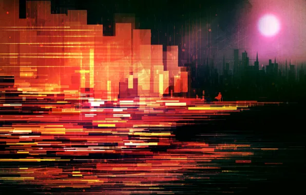 City, Fantasy, Sun, Line, Ruby, Scott Uminga, by Scott Uminga, The Ruby