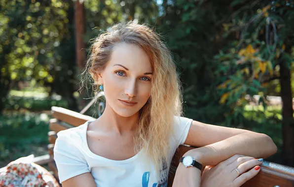 Модель, блондинка, портретная фотография, Семён Семеняков