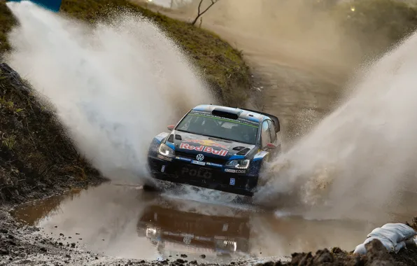 Картинка Volkswagen, Брызги, WRC, Rally, Polo