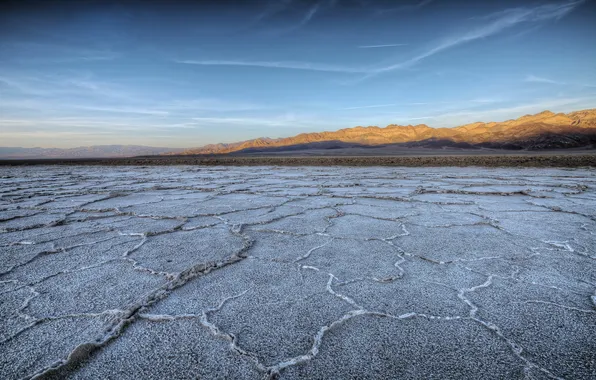 Картинка United States, California, Badwater Sunset