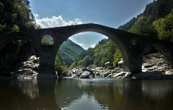 Wallpaper, bridge, building