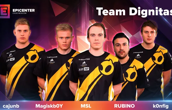 Team, global offensive, denmark, cs:go, dignitas, msl, rubino, k0nfig
