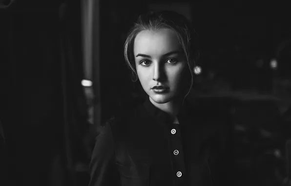 Взгляд, портрет, губки, Julia, Юля, Юлия Таврина, Ivan Proskurin