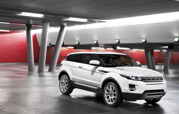 Белый, тачки, джип, внедорожник, Land Rover, Range Rover, cars, auto wallpapers