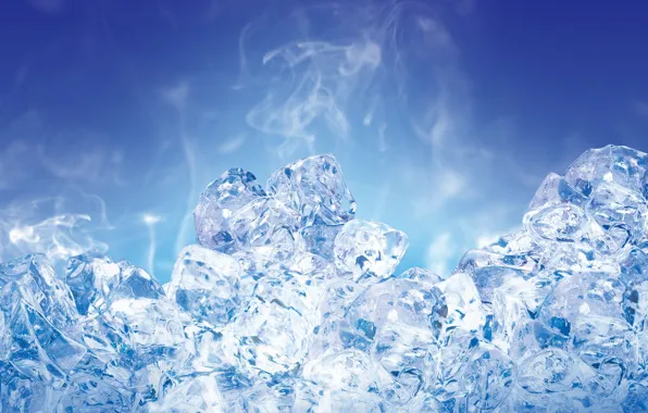 Лед, синий, прозрачный, 155