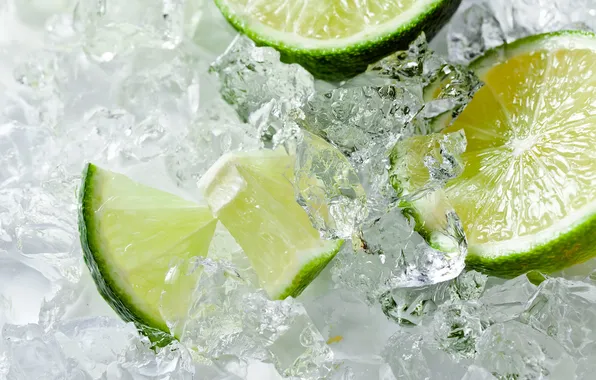 Лед, лайм, цитрус, ice, lime, citrus