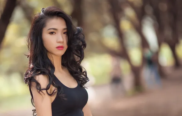 Взгляд, девушка, портрет