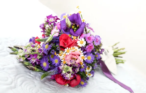 Розы, букет, хризантемы, Roses, эустома, Bouquets, Eustoma