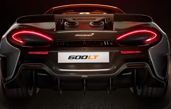 McLaren, суперкар, вид сзади, 2019, 600LT