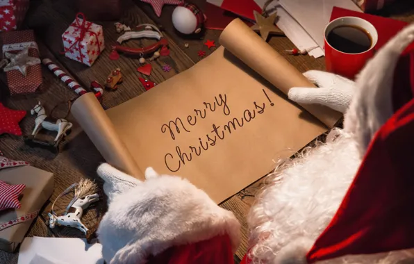 Картинка Новый Год, Рождество, christmas, merry christmas, gift, letter, decoration, xmas